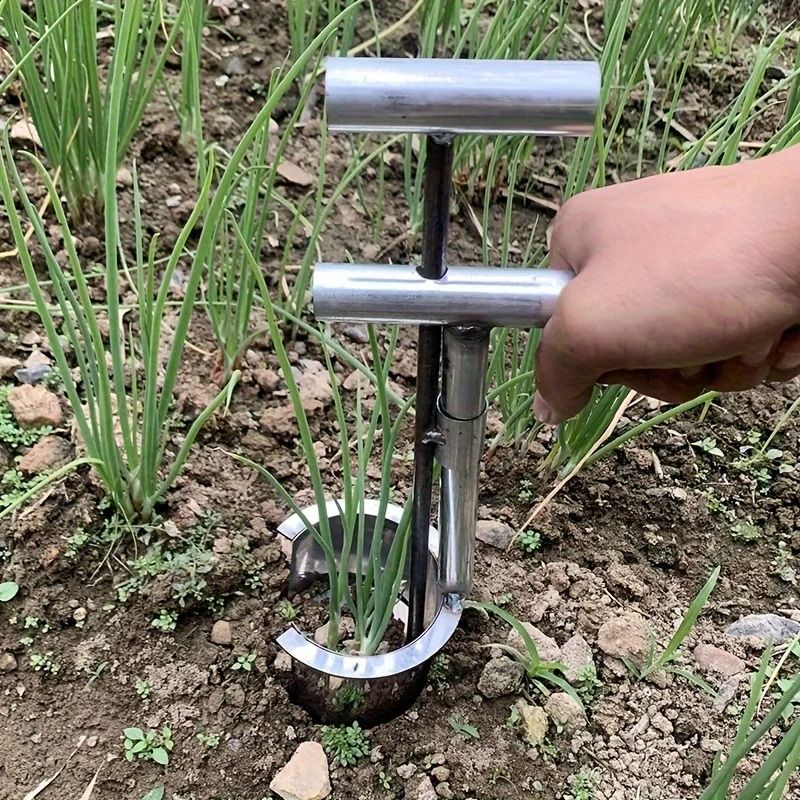 Stainless Steel Handheld Garden Transplanter For Seedlings And Small Plants 2