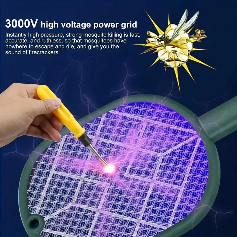 USB Rechargeable Electric Mosquito Swatter And Mosquito Killer Lamp Two In One 5