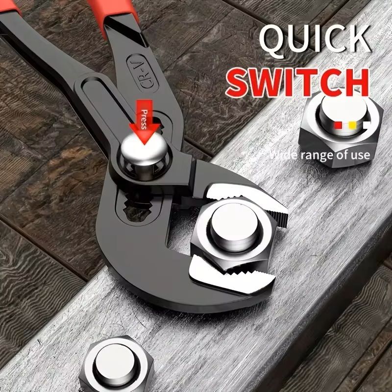 Adjustable Multifunctional Pump Pliers – Heavy-Duty Pipe & DIY Tool for Plumbing & Household Projects