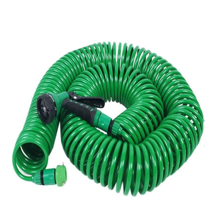 Seven Point Five Meter Garden Telescopic Spring Hose With Spray Gun For Home Use 6