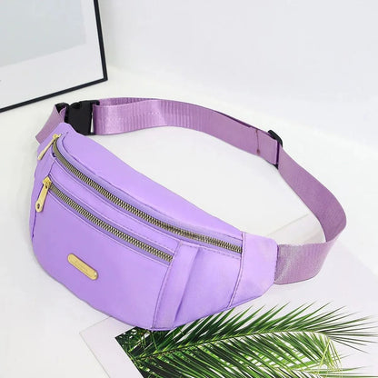 Women Sports Waist Bag Multi Layer Fanny Pack 12