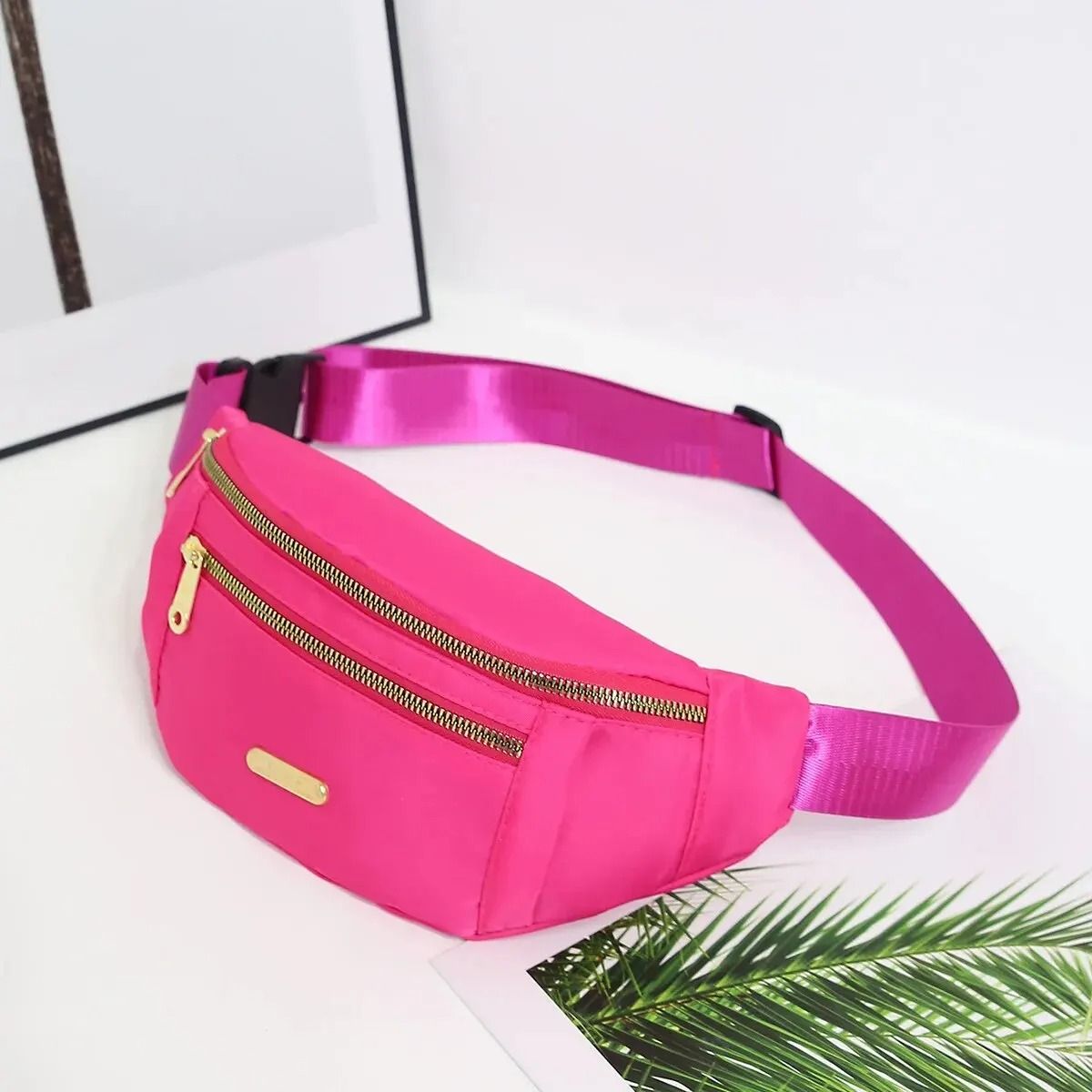 Women Sports Waist Bag Multi Layer Fanny Pack 5