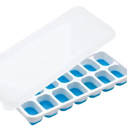 14Grid Silicone Ice Cube Tray Mold Reusable Flexible NonToxic Ice Cube Maker For Home  Bar Use 2