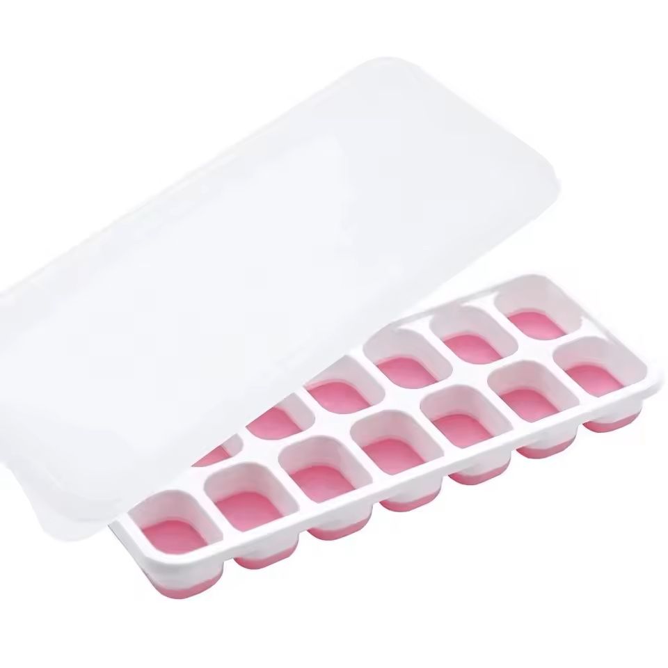 14Grid Silicone Ice Cube Tray Mold Reusable Flexible NonToxic Ice Cube Maker For Home  Bar Use 8