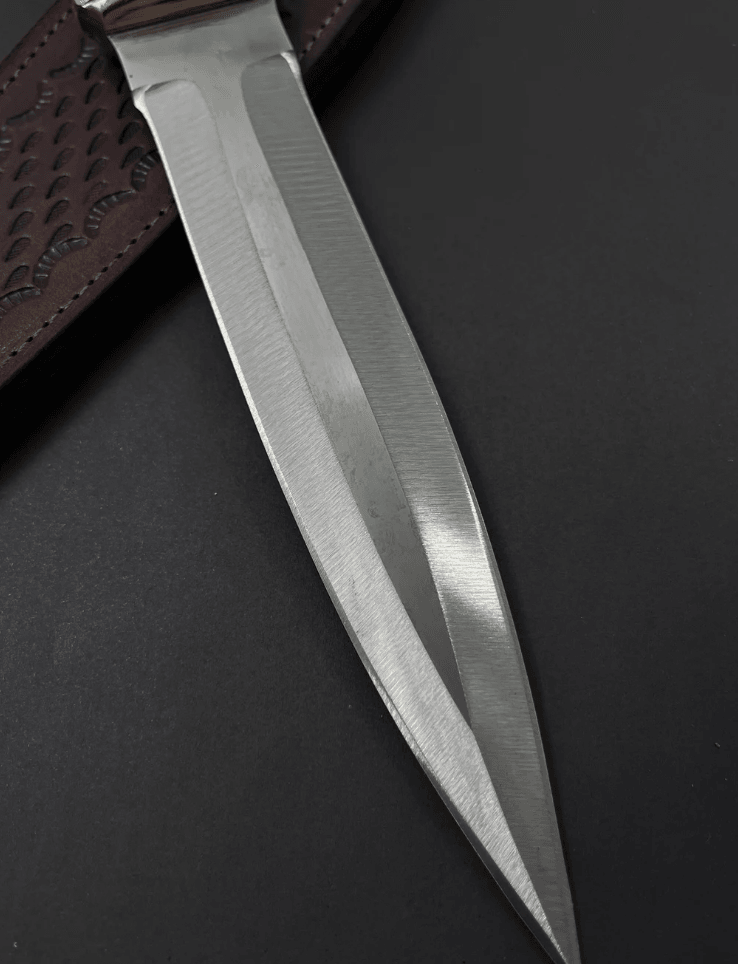 buynow double edged stainless steel dagger with sheath