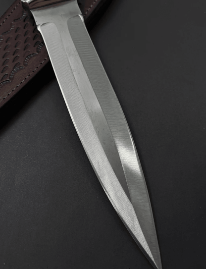 buynow double edged stainless steel dagger with sheath