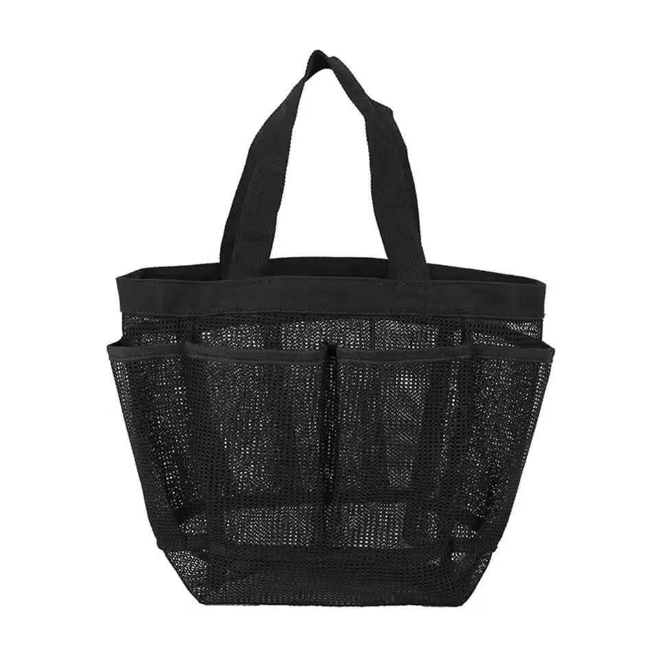Mesh Beach Tote Bag With 8 Pockets Foldable Pool  Travel Bag For Swim Vacation  Daily Use 3
