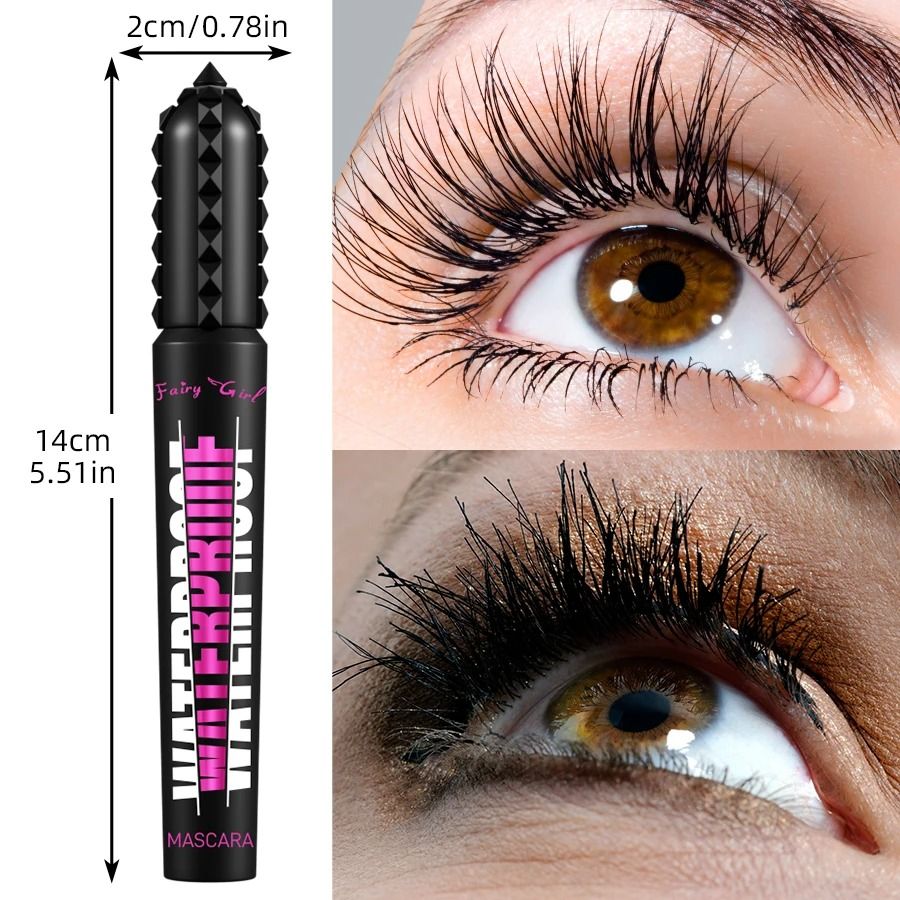 Black Waterproof Mascara Lengthening 4D Effect 4