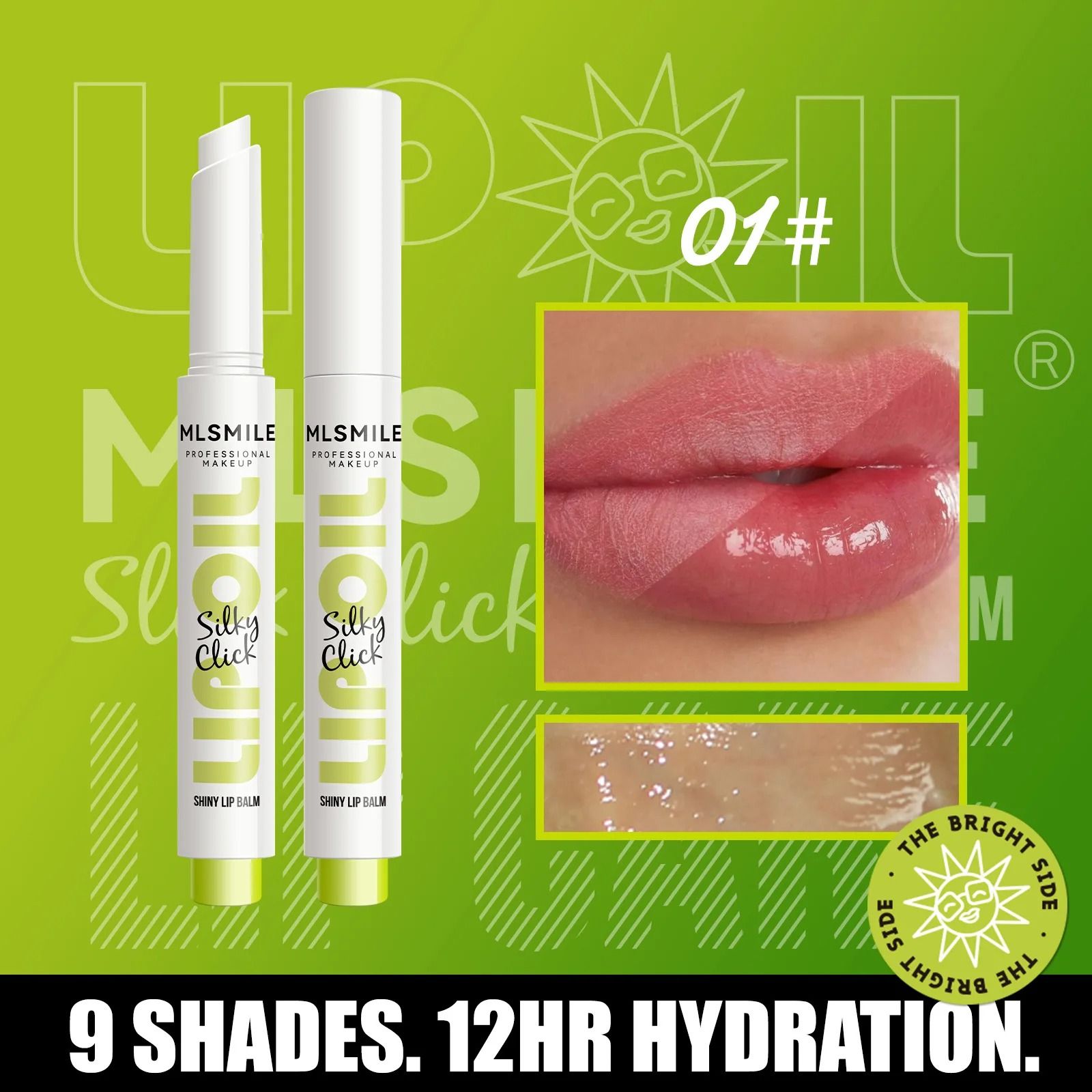 Silky Click Lip Care Hydrating Solid Lip Gloss With Mirror Shine 9