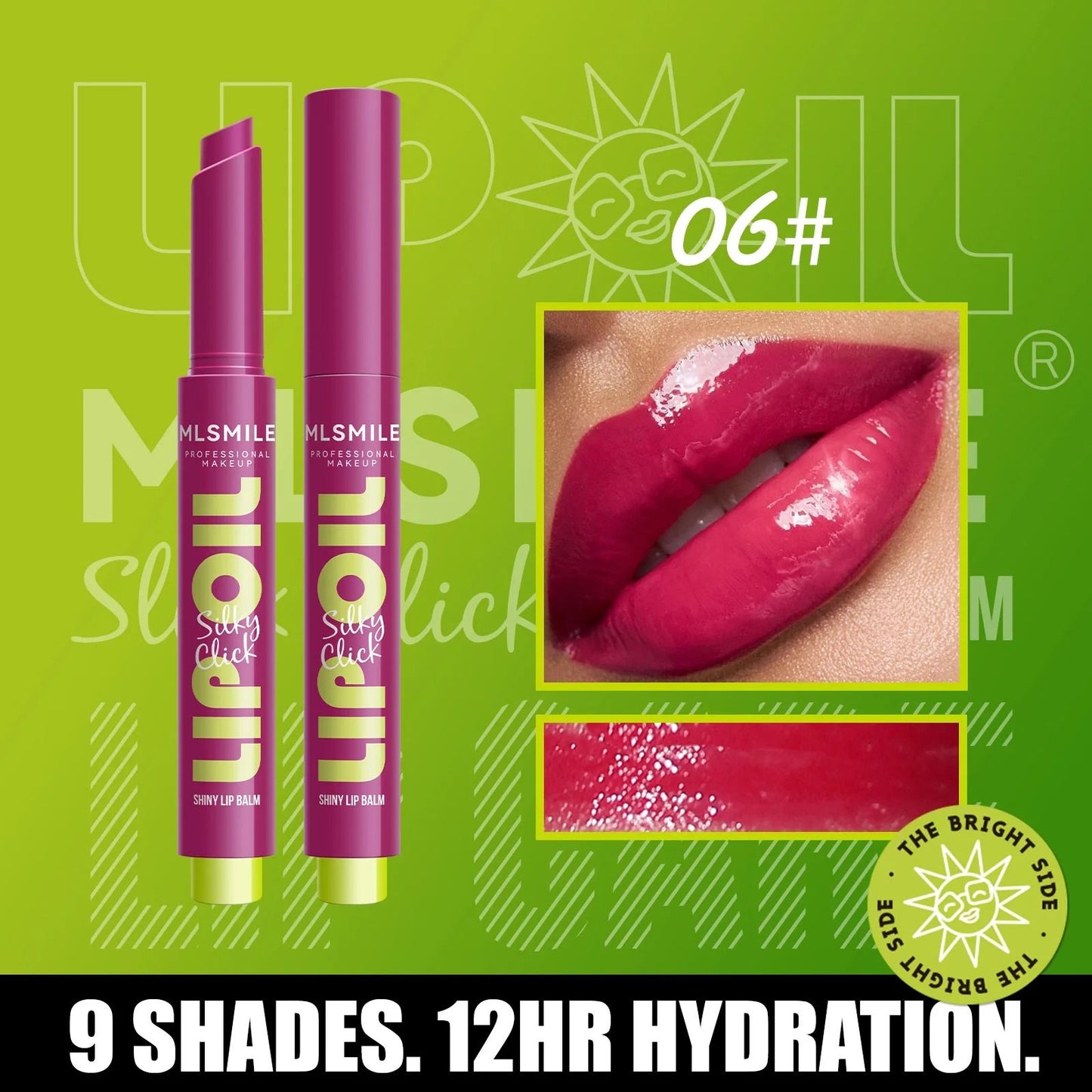 Silky Click Lip Care Hydrating Solid Lip Gloss With Mirror Shine 15