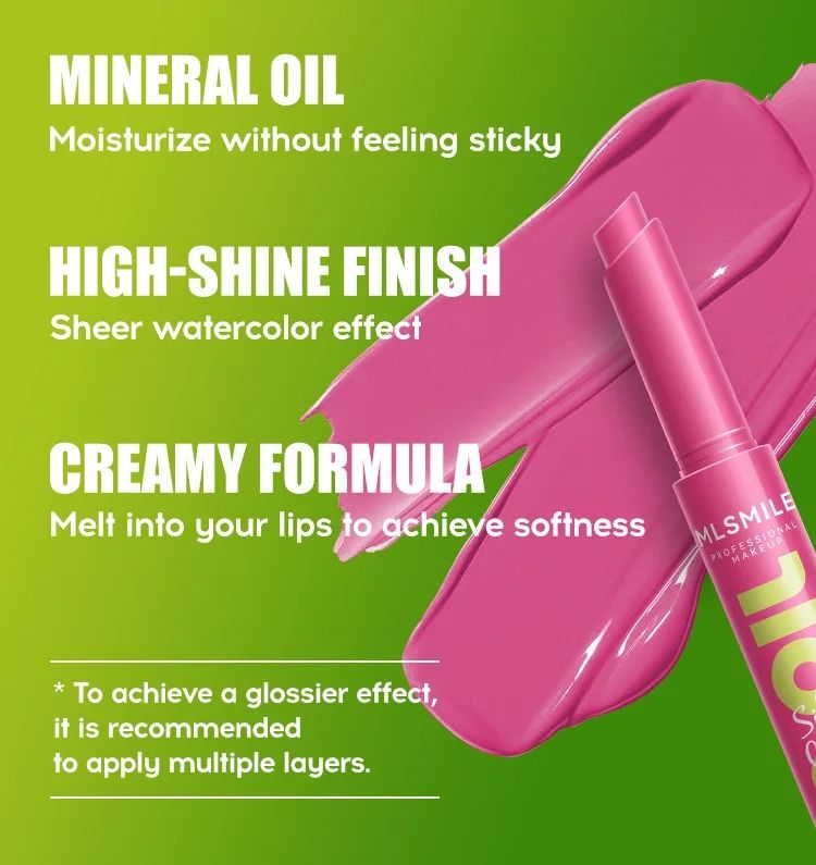 Silky Click Lip Care Hydrating Solid Lip Gloss With Mirror Shine 5