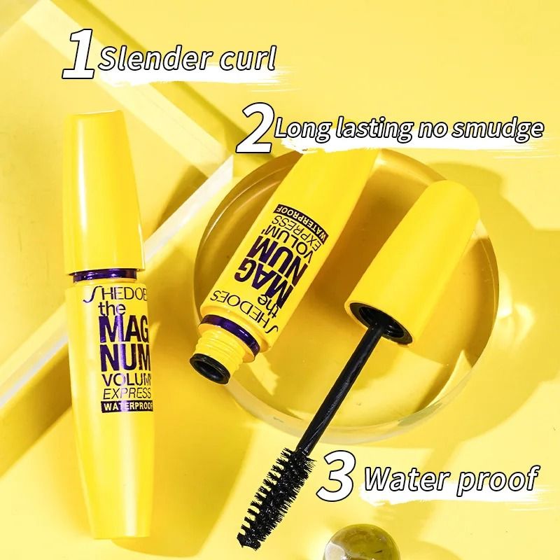 Waterproof Long Lasting Black Mascara Curling And Thickening 2