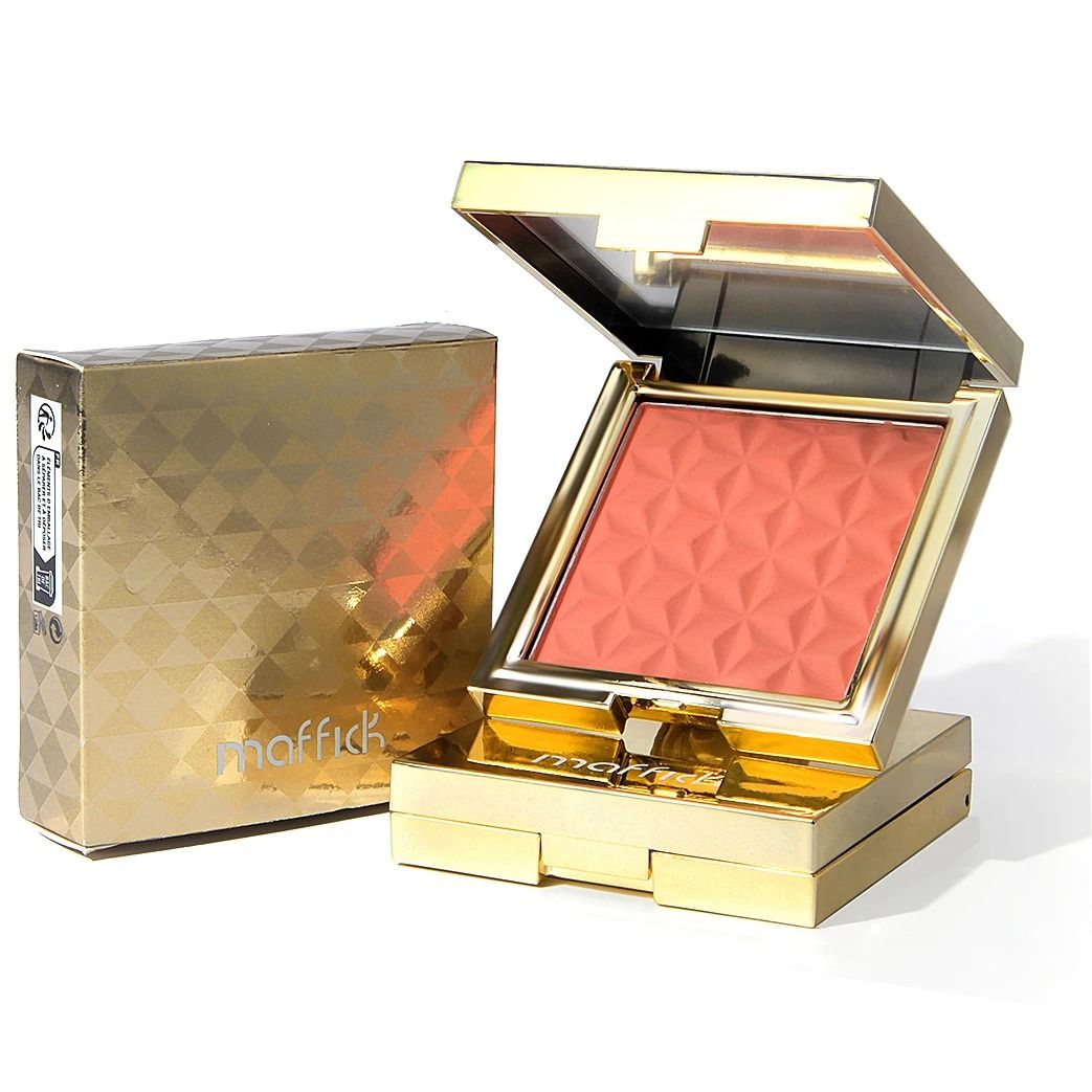Gold Relief Blush Palette Long Lasting Nude and Pink Shades
