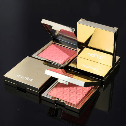 Gold Relief Blush Palette Long Lasting Nude And Pink Shades 2