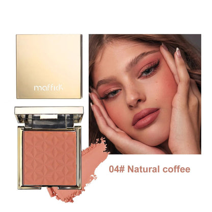 Gold Relief Blush Palette Long Lasting Nude And Pink Shades 5
