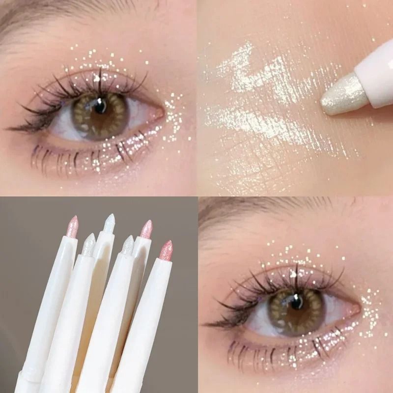 Diamond White Eyelid Highlighter Pen Glitter Eyeshadow Stick 1