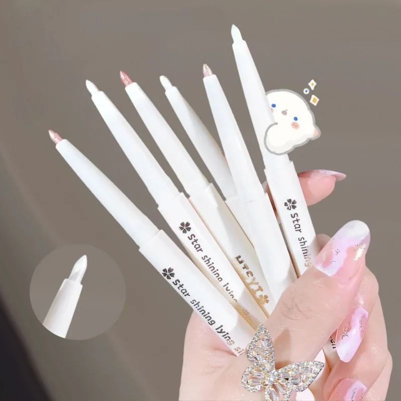 Diamond White Eyelid Highlighter Pen Glitter Eyeshadow Stick 3