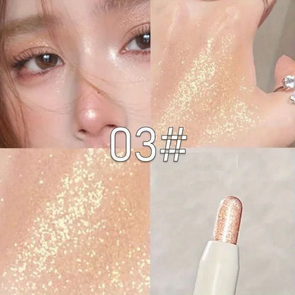 Diamond White Eyelid Highlighter Pen Glitter Eyeshadow Stick 8
