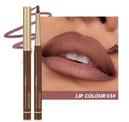 Matte 6 Color Lip Liner Pencil Set Long Lasting Nude And Brown Shades 9