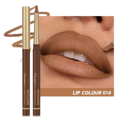 Matte 6 Color Lip Liner Pencil Set Long Lasting Nude And Brown Shades 7