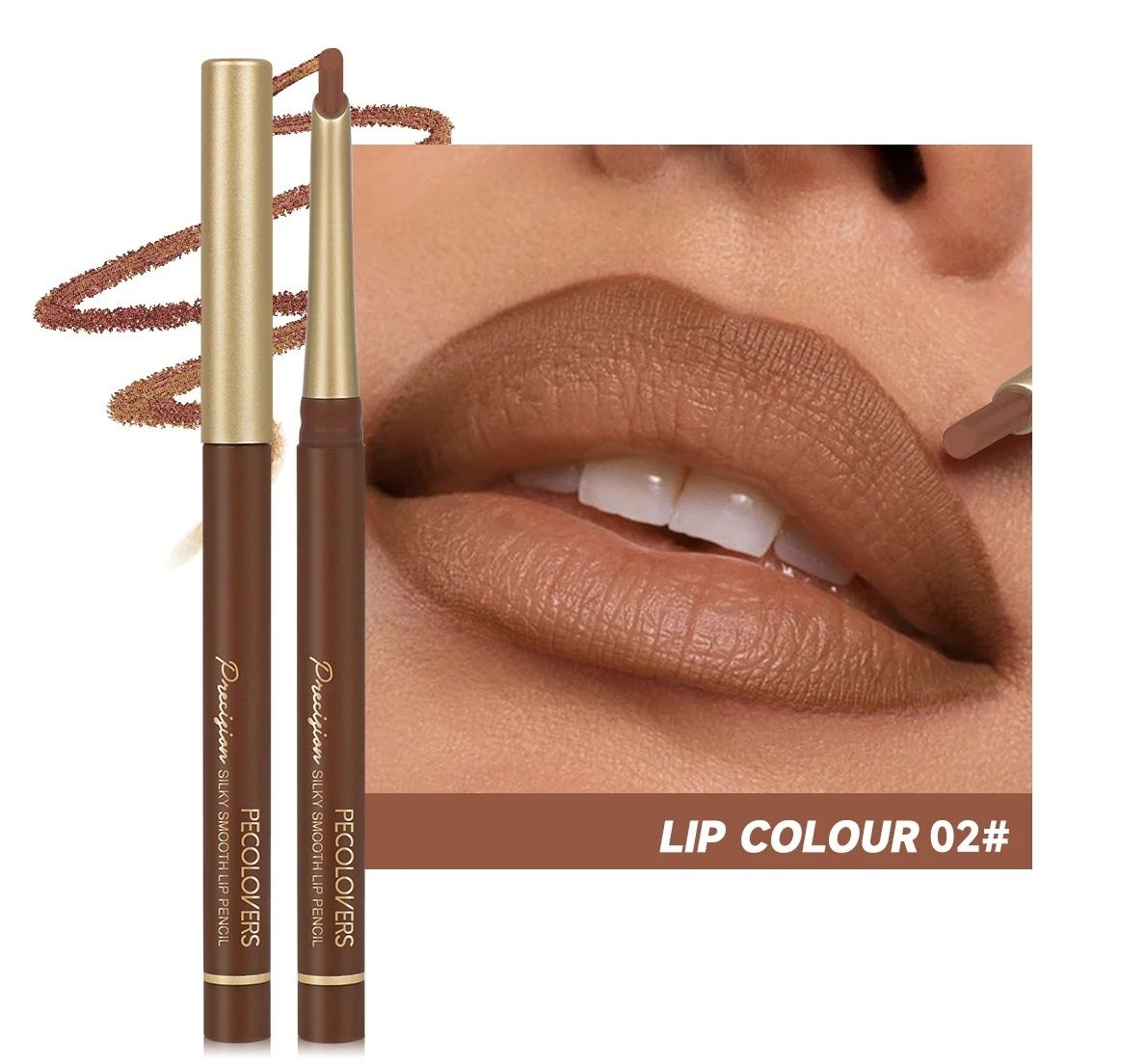 Matte 6 Color Lip Liner Pencil Set Long Lasting Nude And Brown Shades 8
