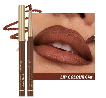 Matte 6 Color Lip Liner Pencil Set Long Lasting Nude And Brown Shades 10