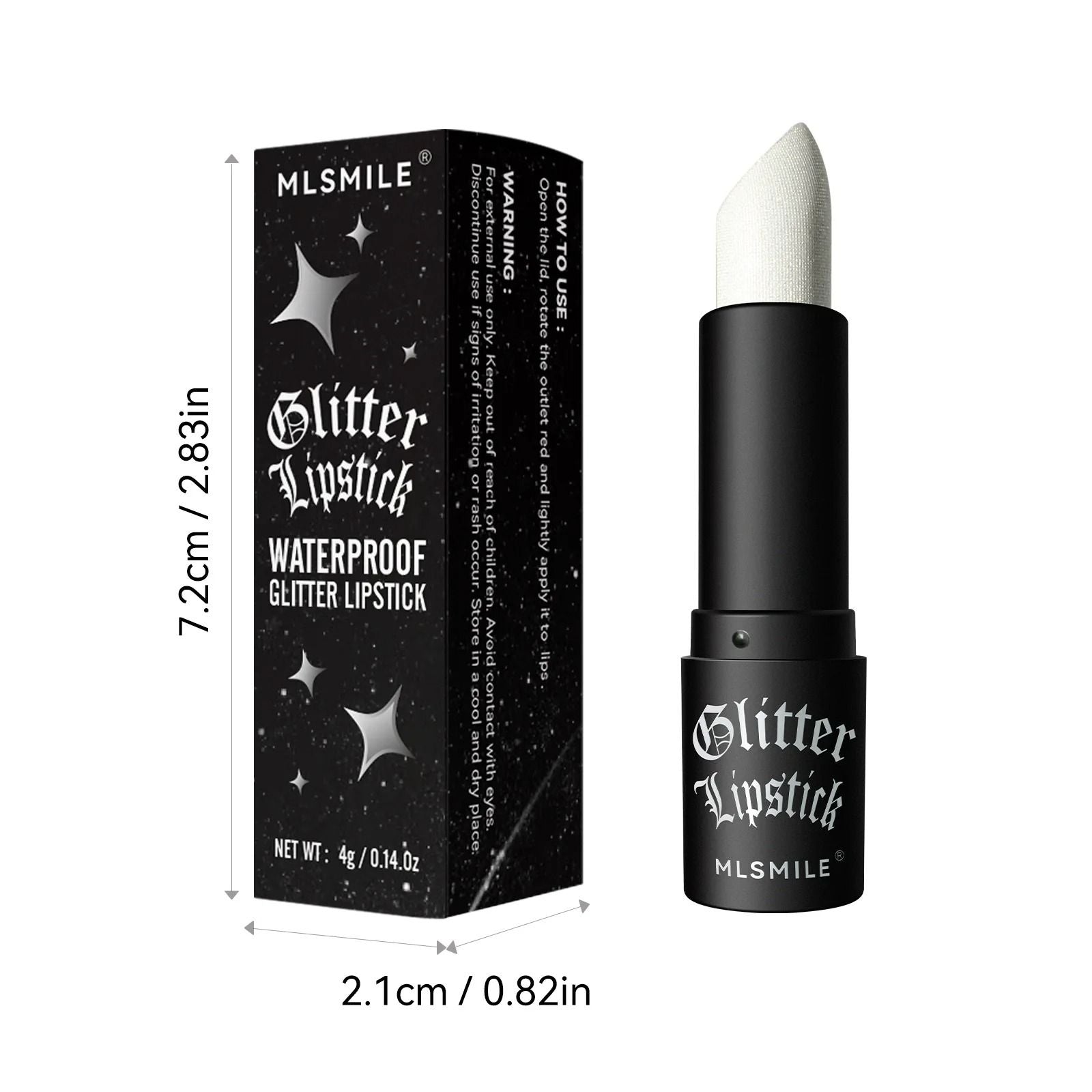 7 Color Glitter Metallic Lipstick Waterproof Long Lasting 3