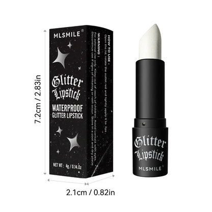 7 Color Glitter Metallic Lipstick Waterproof Long Lasting 3