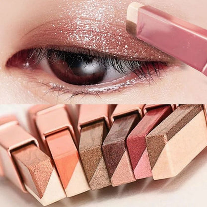 Two Color Gradient Eyeshadow Stick Long Lasting Natural Finish