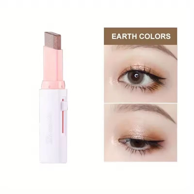 Two Color Gradient Eyeshadow Stick Long Lasting Natural Finish 6