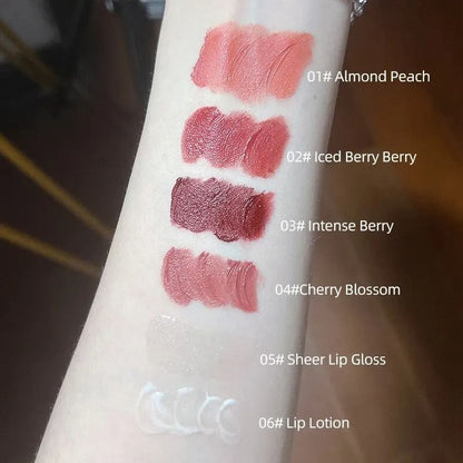 Matte Liquid Lipstick Set With Gloss Lip Plumper And Necklace 6 Piece Gift Set 5