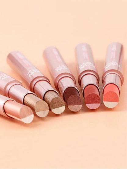 Gradient Two Color Eyeshadow Pen Waterproof Pearlescent Shimmer 1