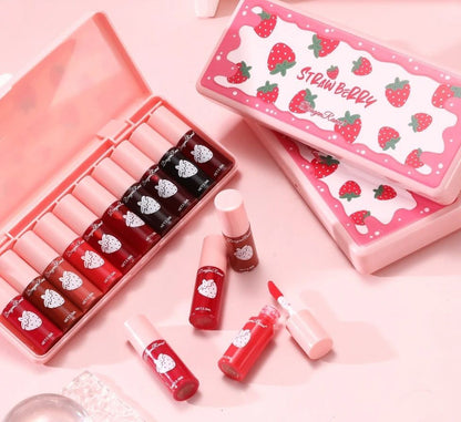 10 Pack Lip Stain Set Long Lasting Water Tint Lip Color 5