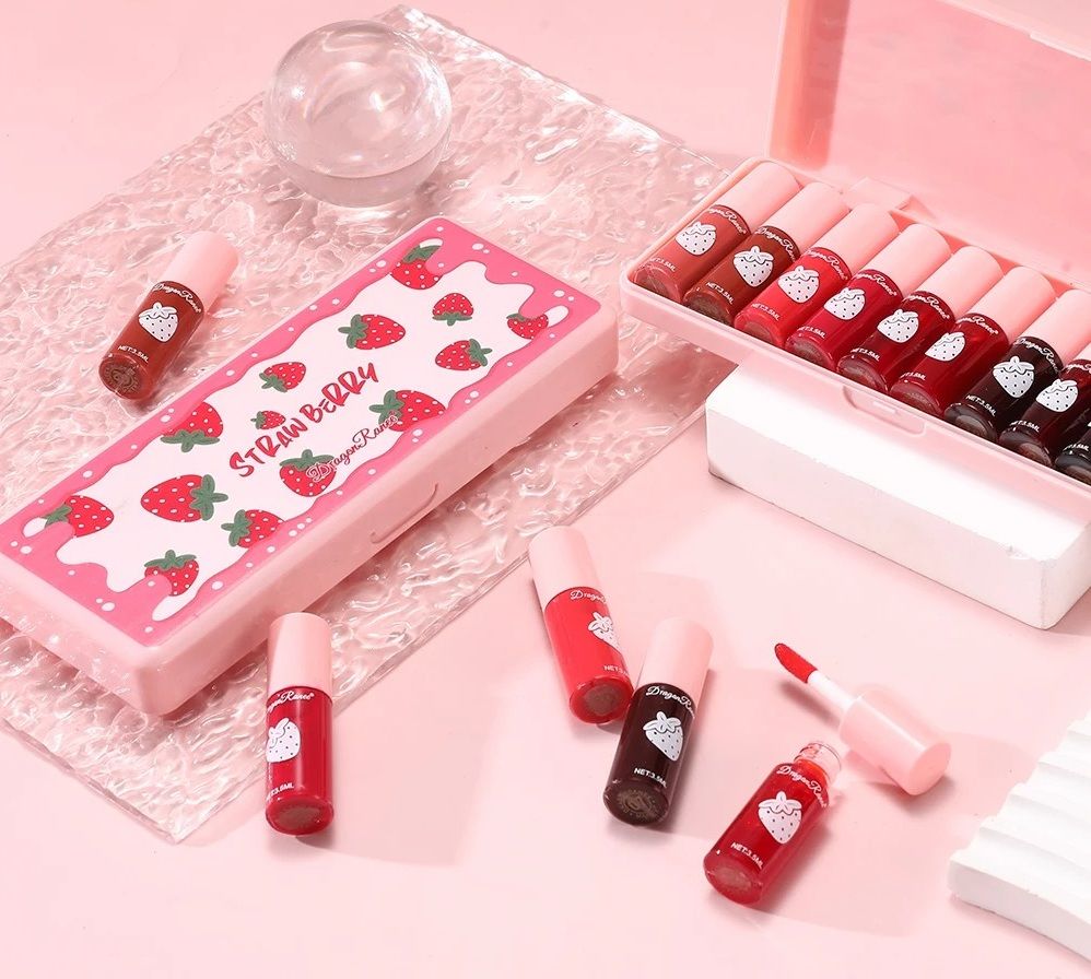 10 Pack Lip Stain Set Long Lasting Water Tint Lip Color 6