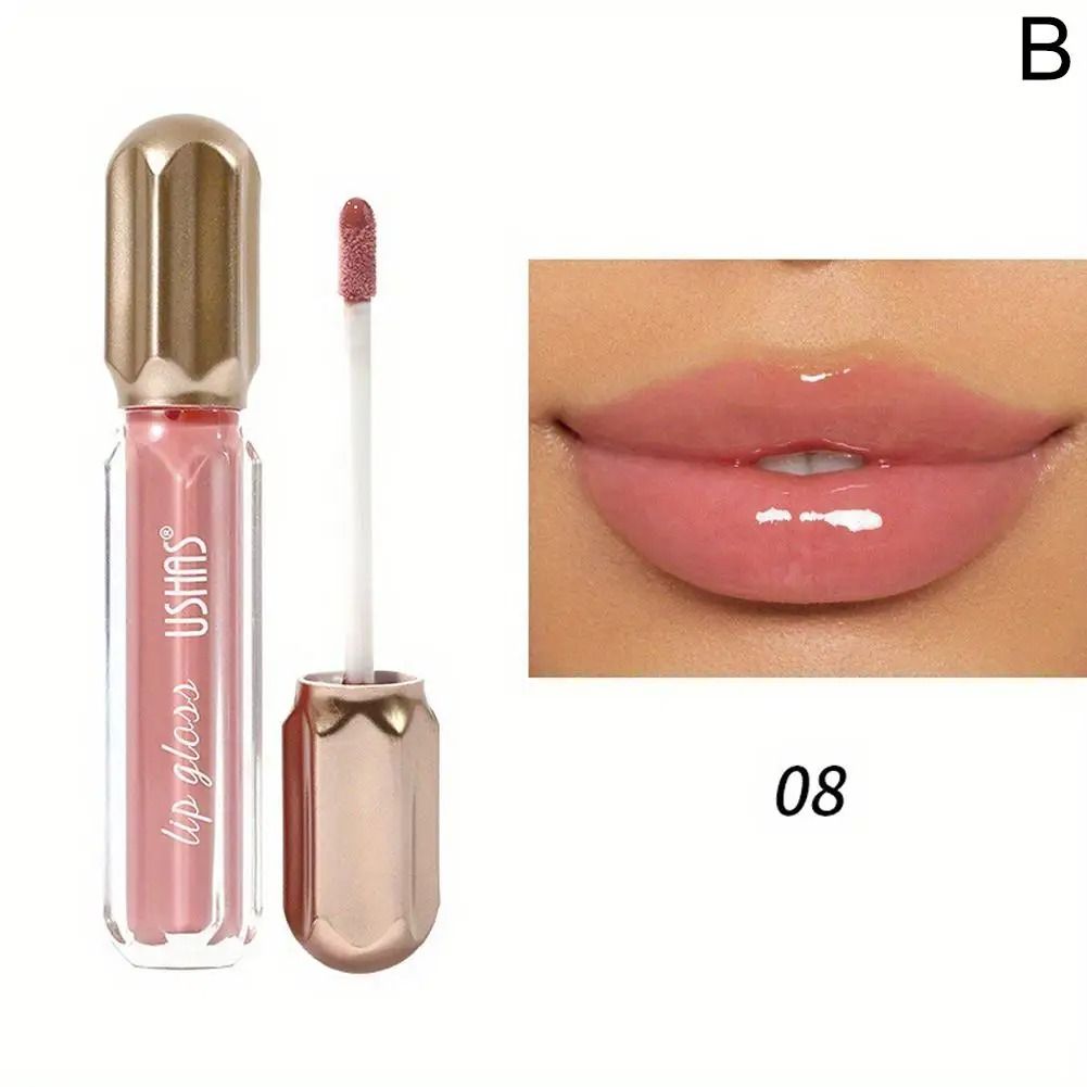 Mirror Pearl Lip Gloss Waterproof Long Lasting Shine 8