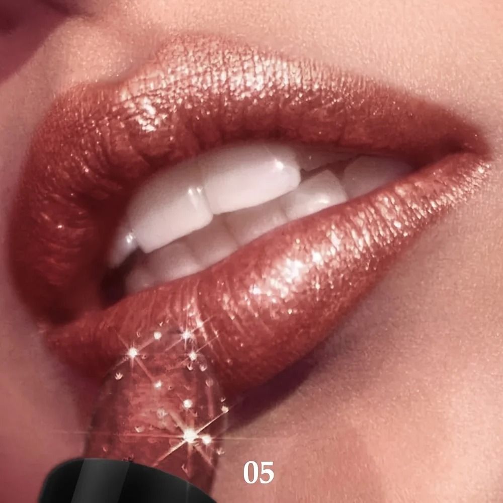 Pressable Pearlescent Glitter Lipstick Soft Creamy Shine 11