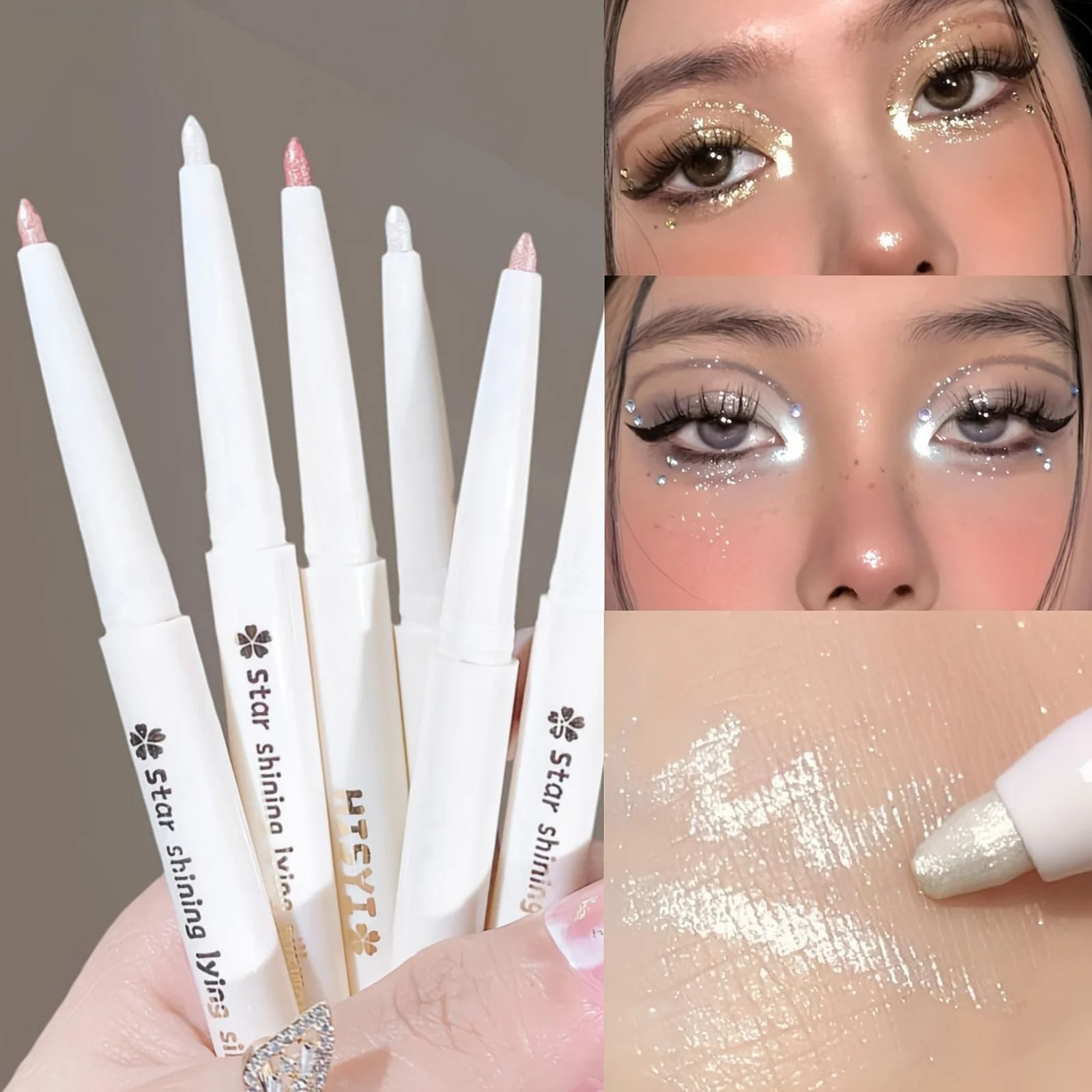 Brightening Highlighter Pen Waterproof Long Lasting Matte and Pearlescent