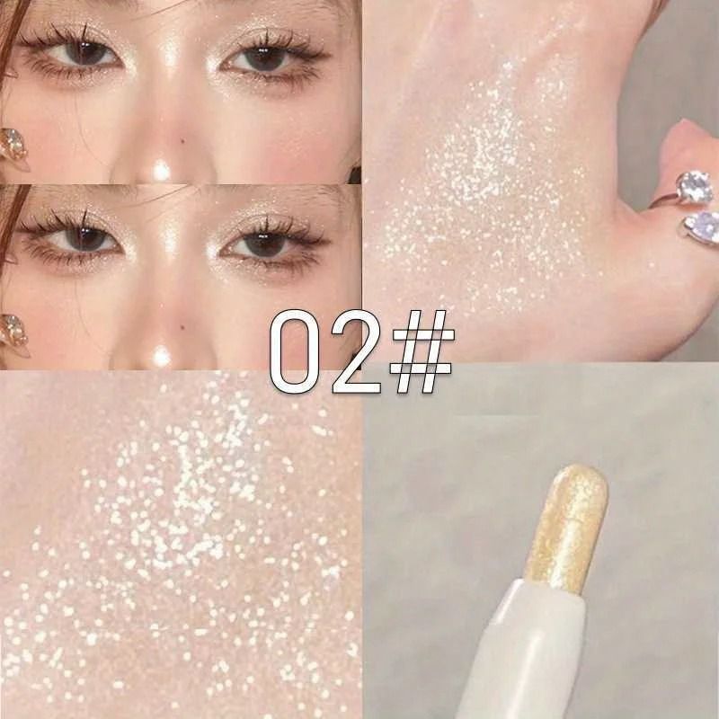 Brightening Highlighter Pen Waterproof Long Lasting Matte And Pearlescent 8