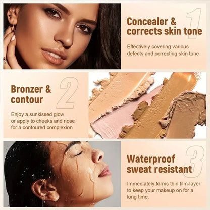 10 Color Concealer Palette Full Coverage Matte Cream 6
