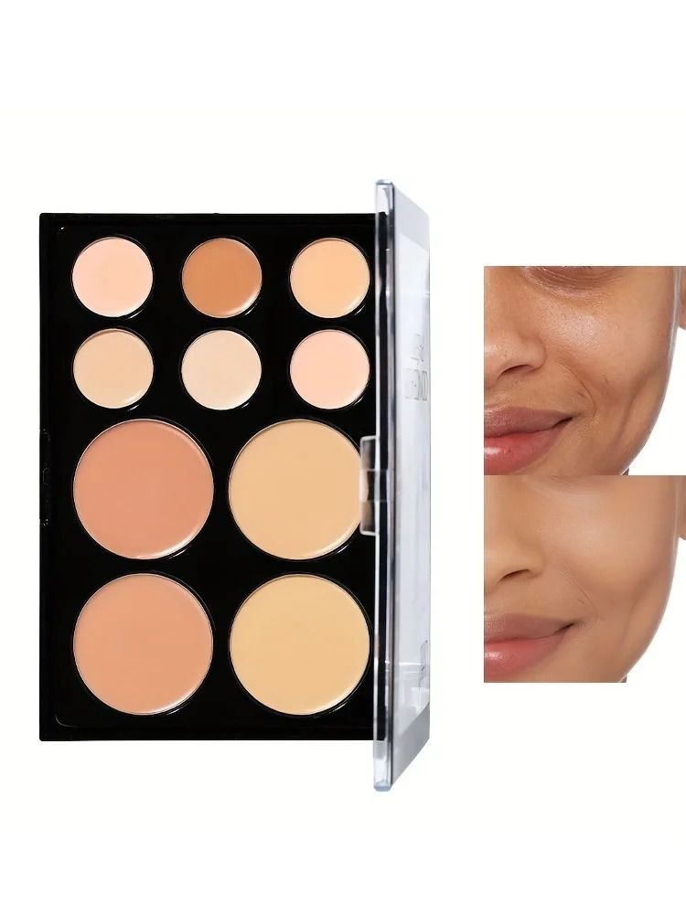 10 Color Concealer Palette Full Coverage Matte Cream 7