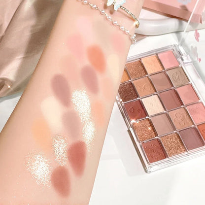 20 Color Eyeshadow Palette Matte And Shimmer Long Lasting 2