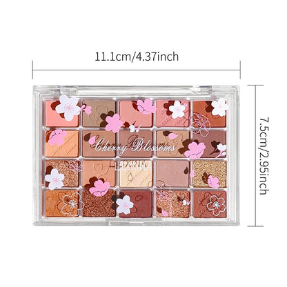 20 Color Eyeshadow Palette Matte And Shimmer Long Lasting 6