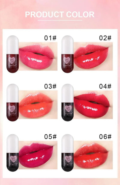Liquid Lip Dye Waterproof Non Stick Glossy Tint 6 Colors 5