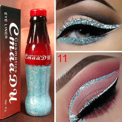 Waterproof Glitter Eyeliner Long Lasting Shimmer Eye Makeup 16