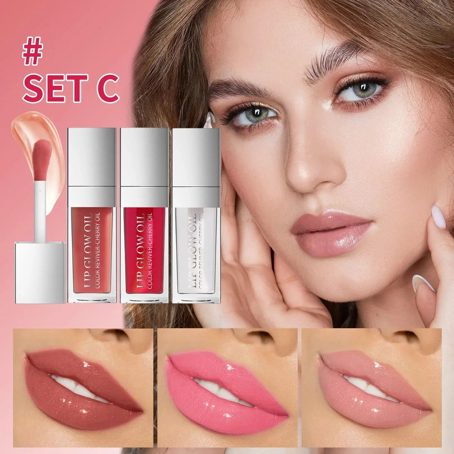 Crystal Jelly Lip Oil Set Moisturizing Plumping Gloss 1