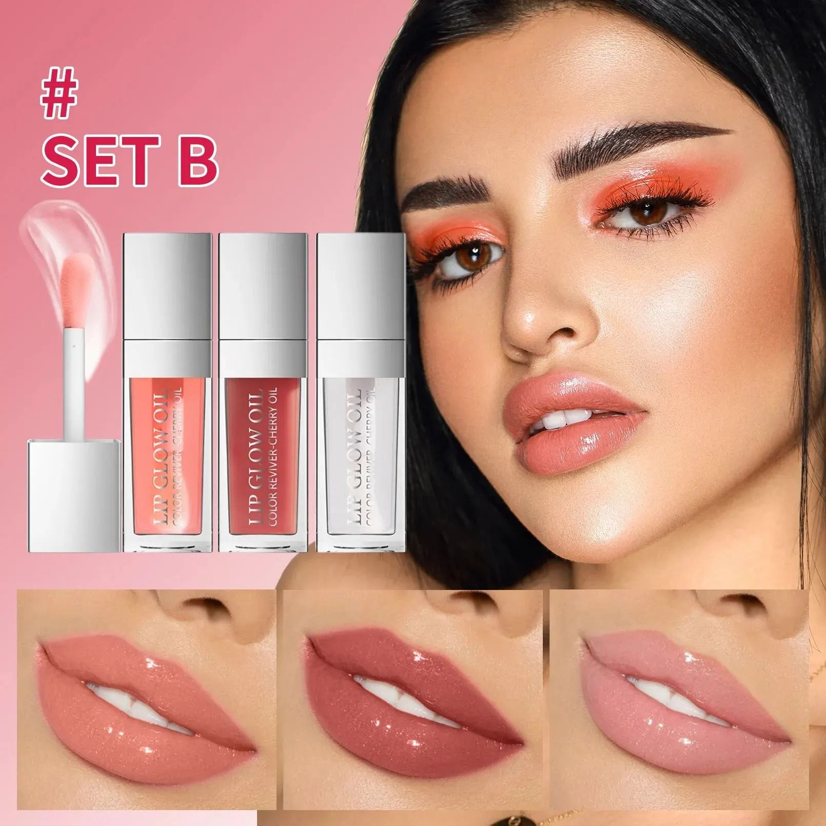 Crystal Jelly Lip Oil Set Moisturizing Plumping Gloss 2