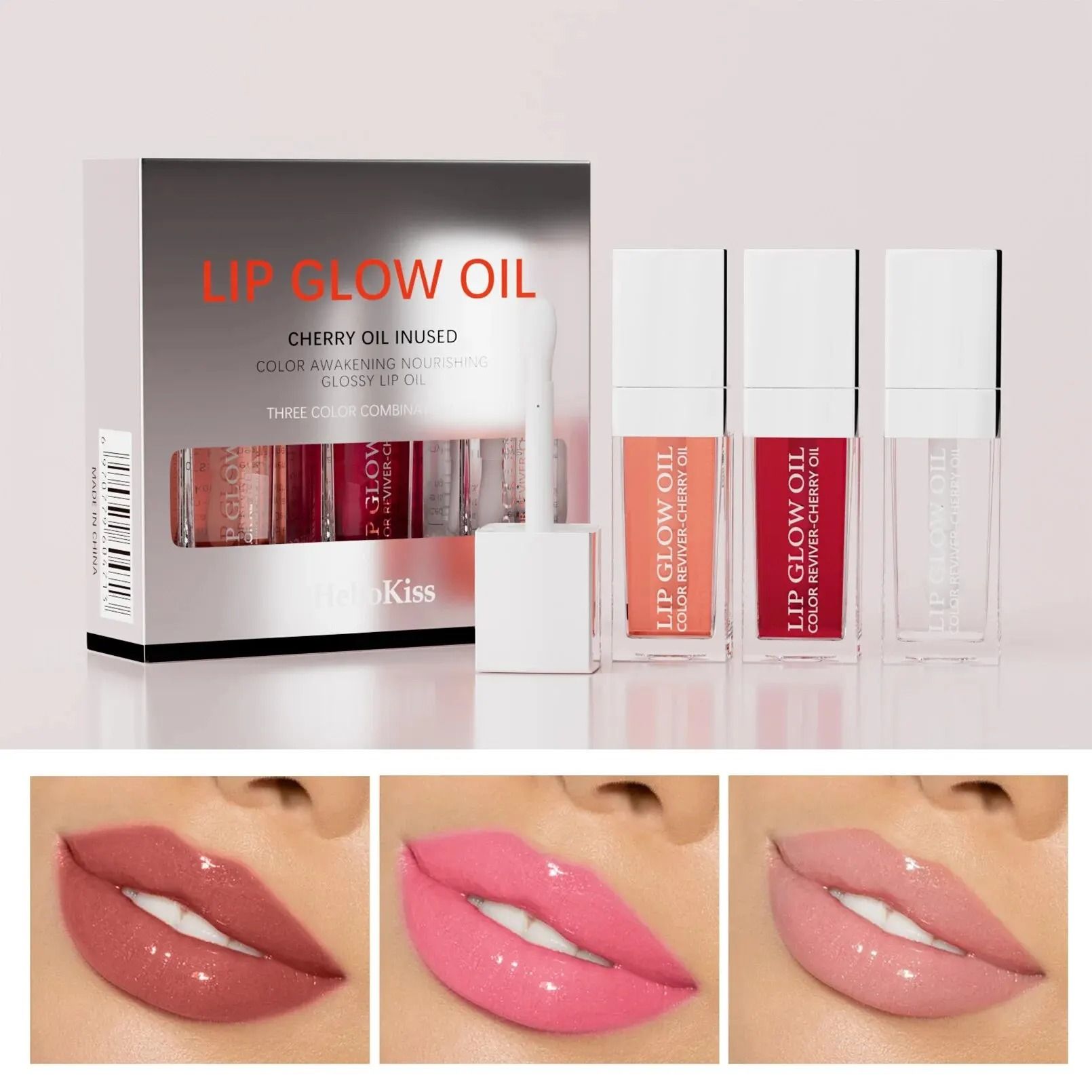 Crystal Jelly Lip Oil Set Moisturizing Plumping Gloss 4
