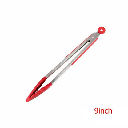 LMETJMA Premium Silicone Cooking Tongs  9  12 NonStick BPAFree HeatResistant BBQ Tongs 9