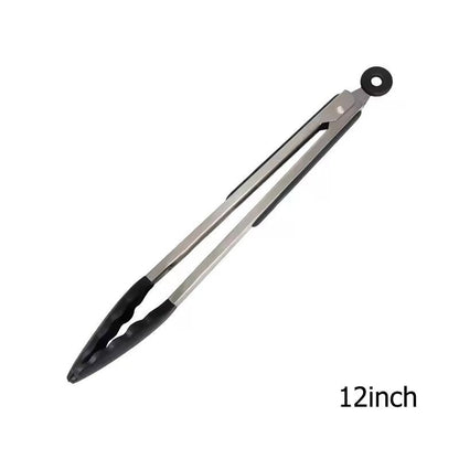 LMETJMA Premium Silicone Cooking Tongs  9  12 NonStick BPAFree HeatResistant BBQ Tongs 6