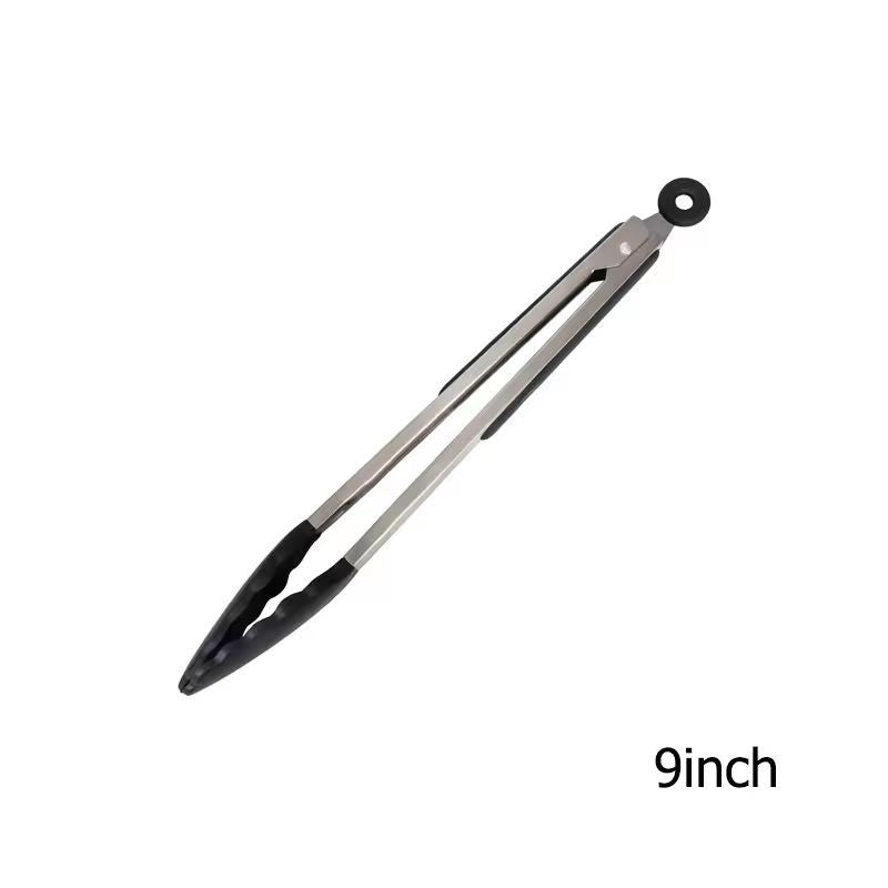 LMETJMA Premium Silicone Cooking Tongs  9  12 NonStick BPAFree HeatResistant BBQ Tongs 7